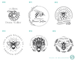 Load image into Gallery viewer, Custom Library Book Embosser - Bee Collection