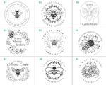 Load image into Gallery viewer, Custom Library Book Embosser - Bee Collection