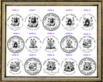 Load image into Gallery viewer, Custom Bee Themed Book Stamp or Embosser – 40 mm Round