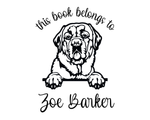 Load image into Gallery viewer, Dog Custom Name Book Stamp - JL-DOG34-LabradorRetriever