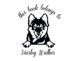 Load image into Gallery viewer, Dog Custom Name Book Stamp - JL-DOG42-PembrokeWelshCorgiPuppy