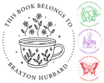 Load image into Gallery viewer, Custom Library Book Embosser - Tea Cups & more