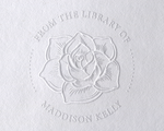 Load image into Gallery viewer, Custom Library Book Embosser - Rose