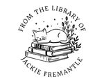 Load image into Gallery viewer, Cat Custom Name Book Stamp - TOL-99