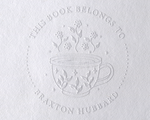 Load image into Gallery viewer, Custom Library Book Embosser - Tea Cups & more