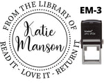 Load image into Gallery viewer, Library Book Stamp Custom - Initials