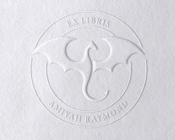 Embossed Graphics Library Custom Library Book Embosser - Dragon Collection – Stampful