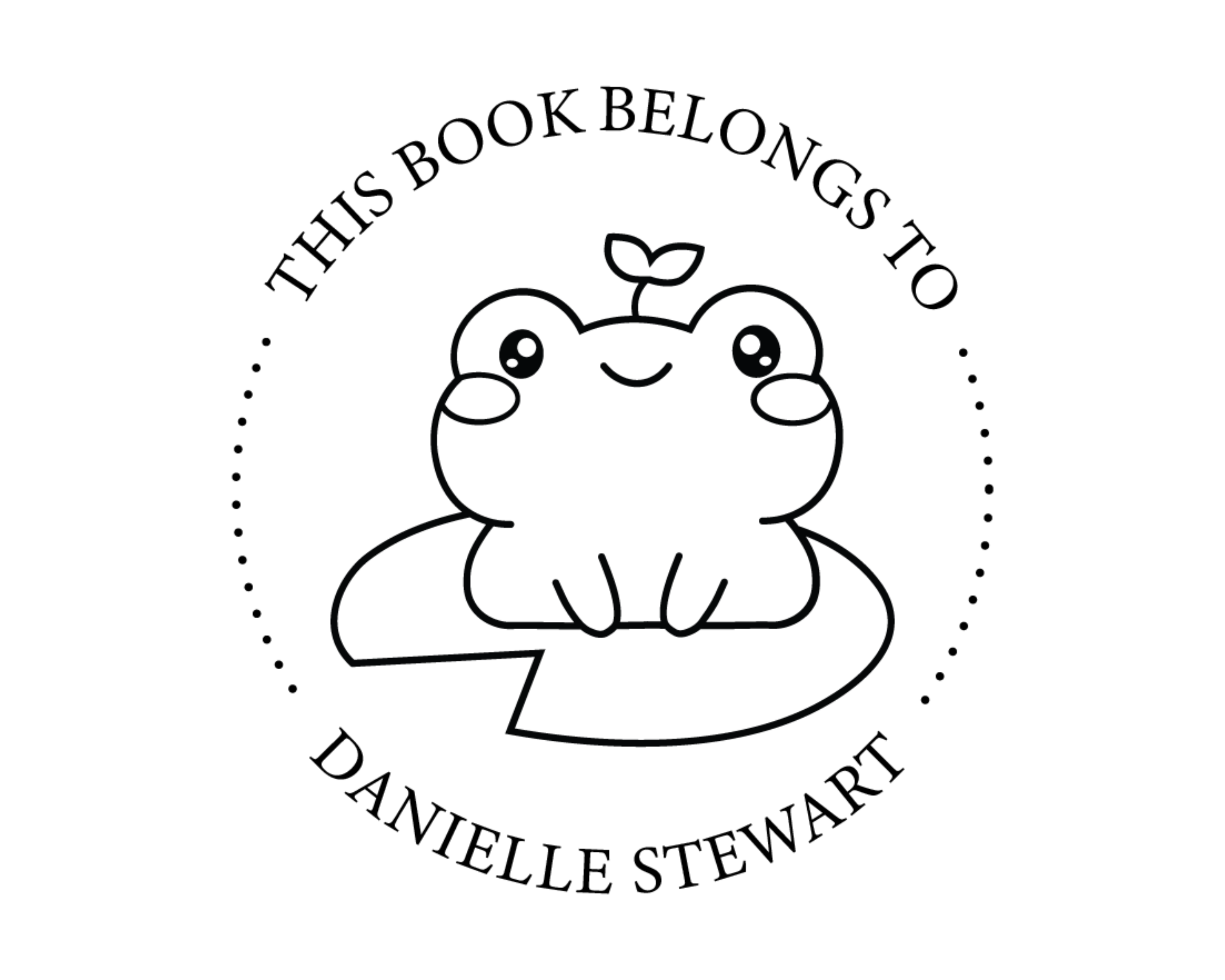 Animals Custom Name Book Stamp - ABC-15