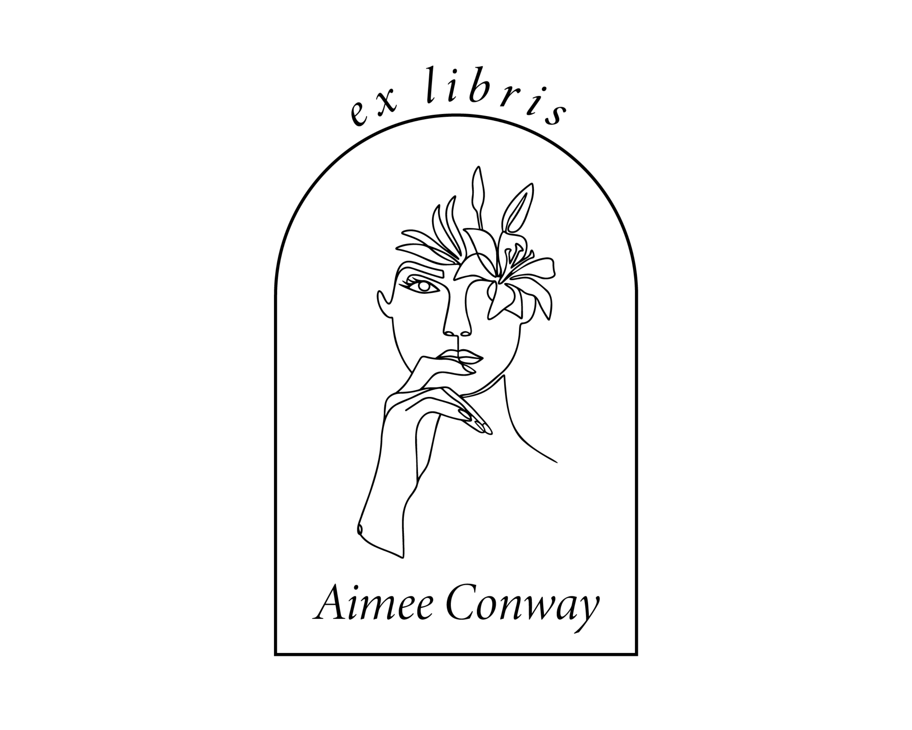 Girl Custom Name Book Stamp - ABC-84