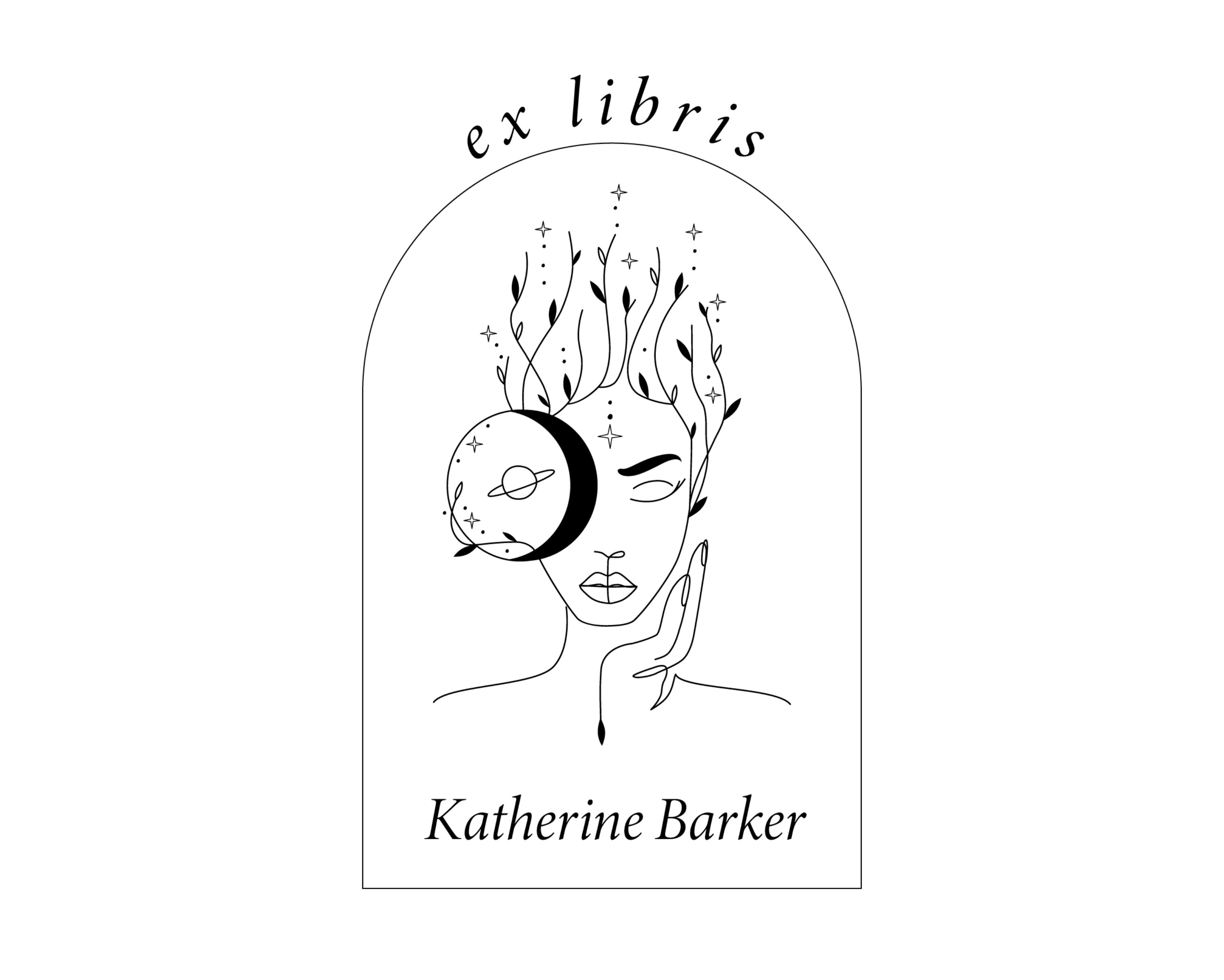 Girl Custom Name Book Stamp - ABC-89