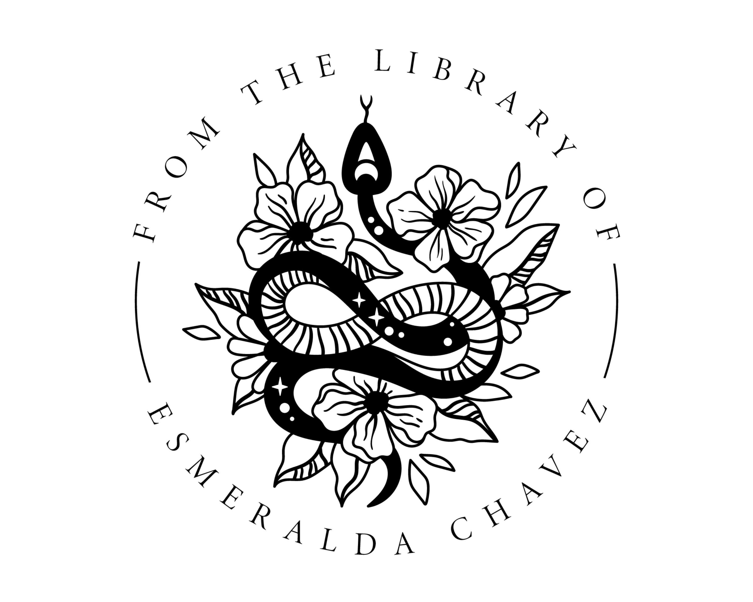 Animals Custom Name Book Stamp - BS15