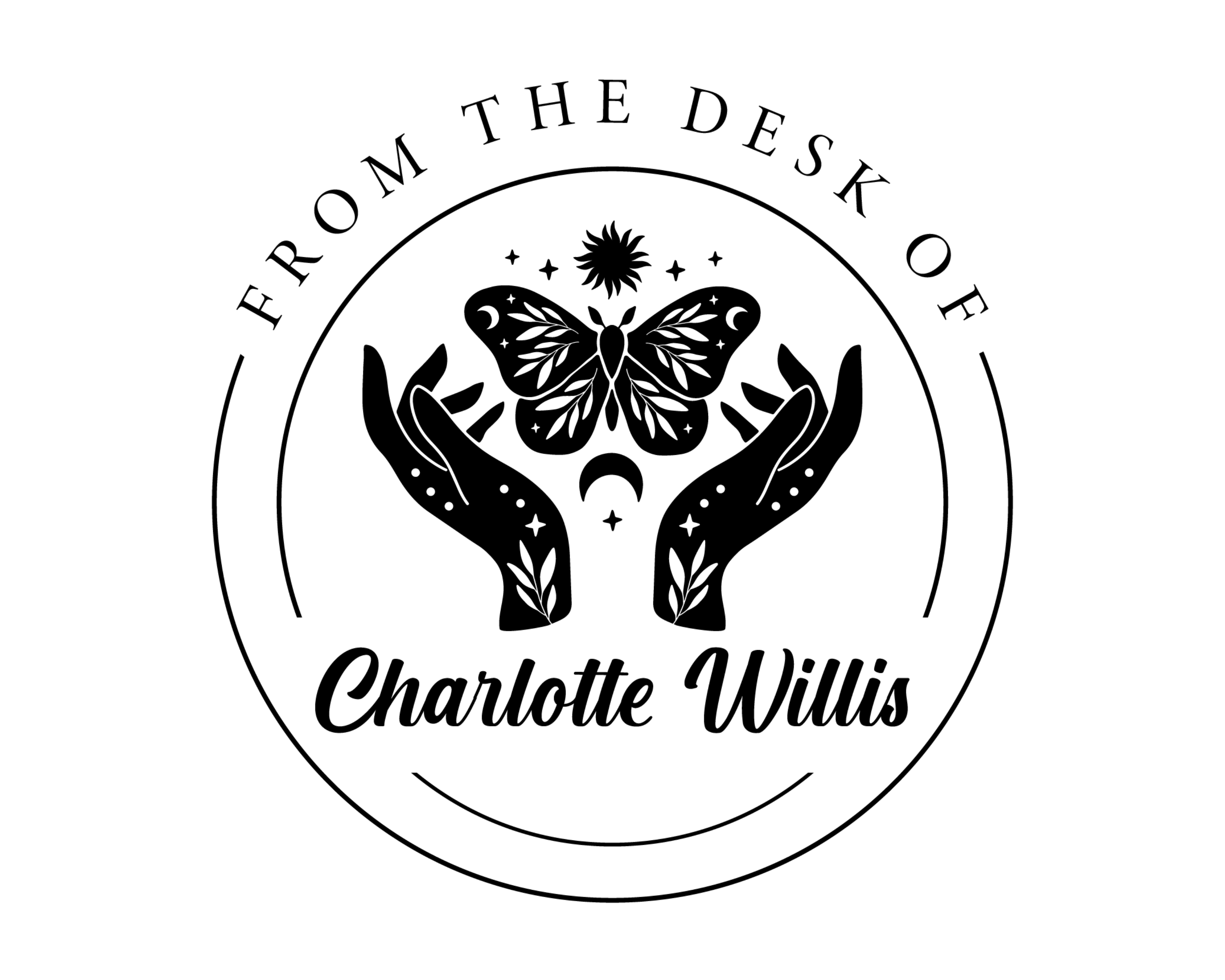 Butterfly Custom Name Book Stamp - BS39