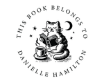 Load image into Gallery viewer, Cat Custom Name Book Stamp - BSTF-16
