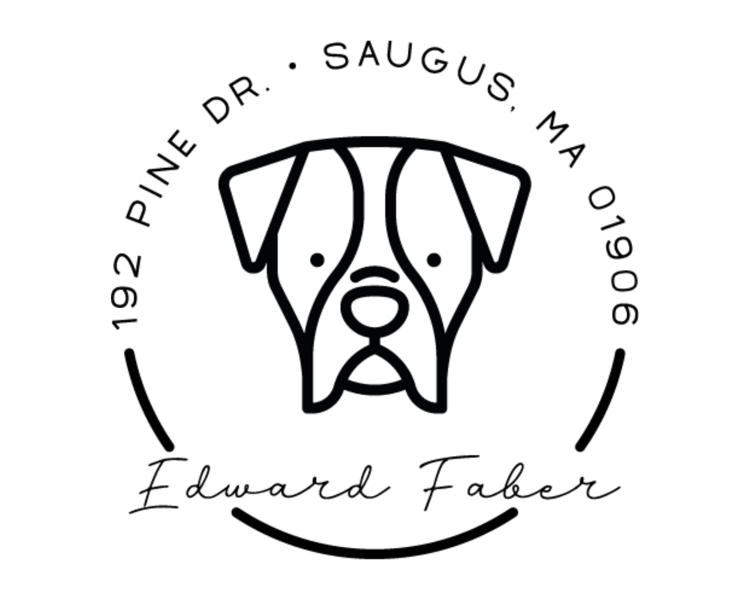 Dog Custom Name Book Stamp - DOGRND-Boxer