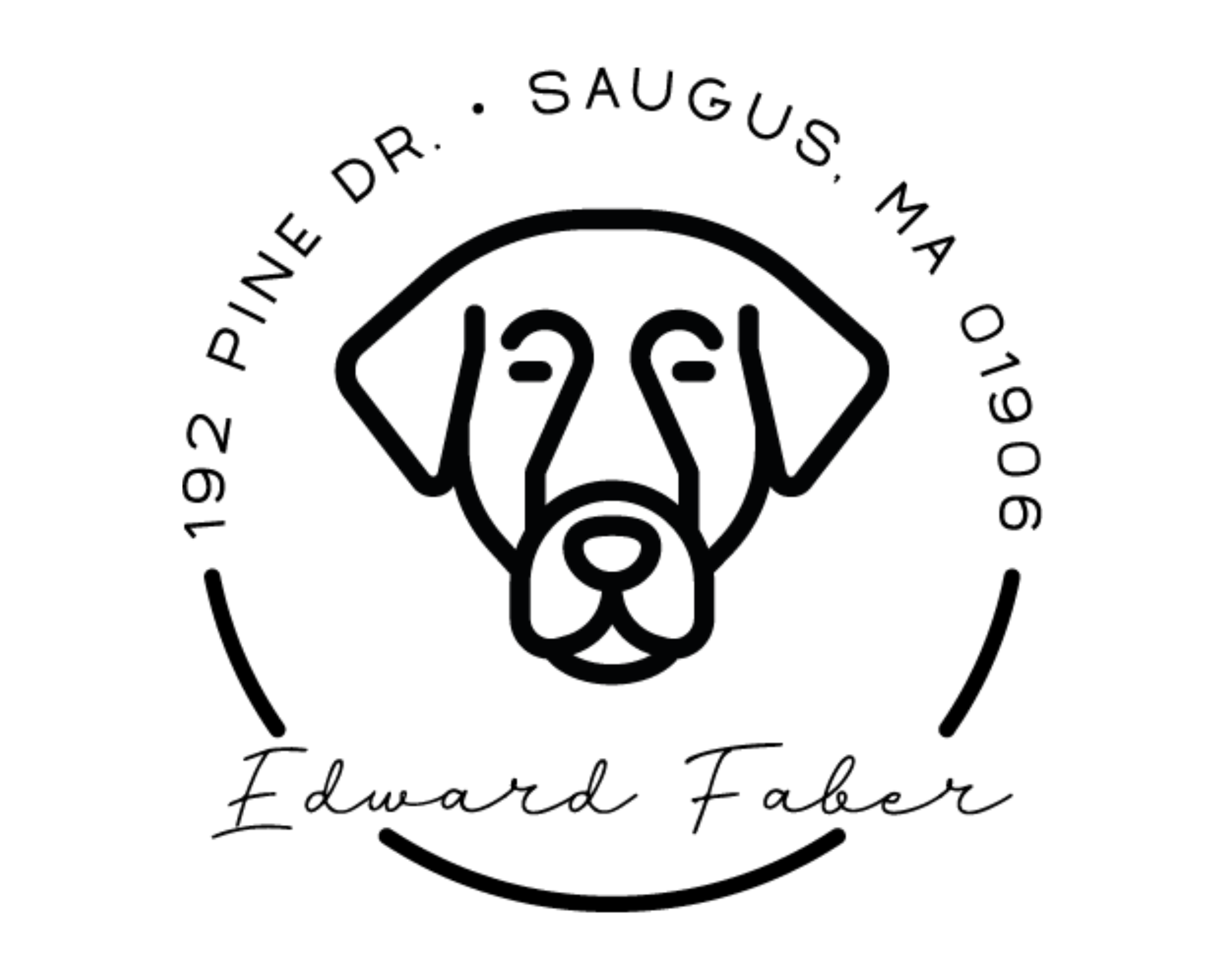 Dog Custom Name Book Stamp - DOGRND-Chesapeake_Bay_Retrievers