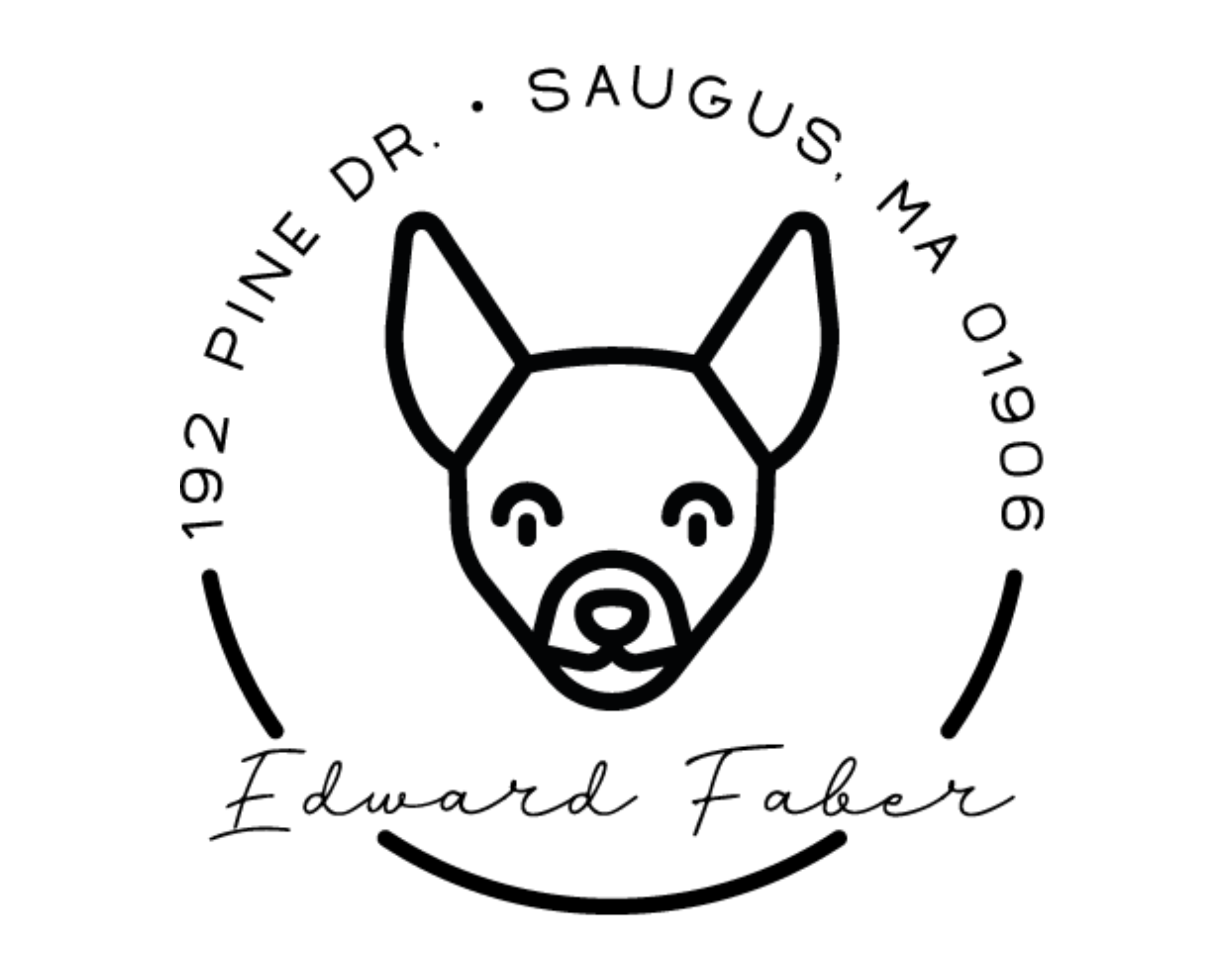 Dog Custom Name Book Stamp - DOGRND-Chihuahua