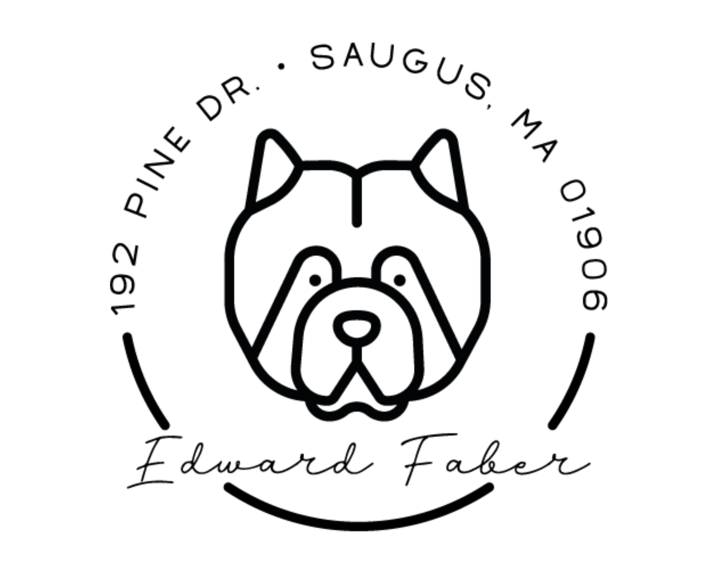 Dog Custom Name Book Stamp - DOGRND-Chow_Chow