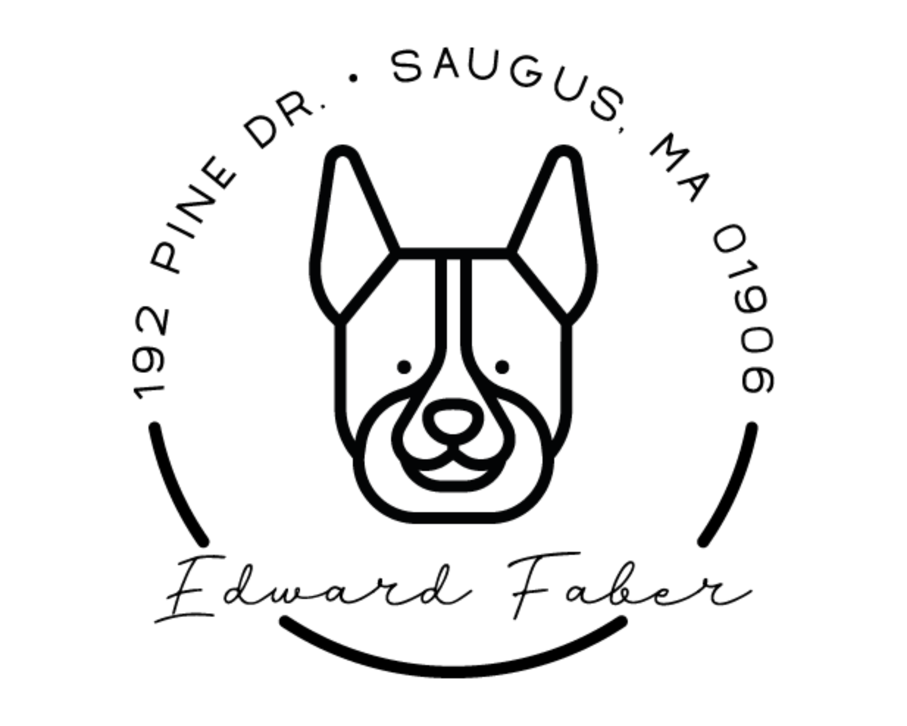 Dog Custom Name Book Stamp - DOGRND-Corgi