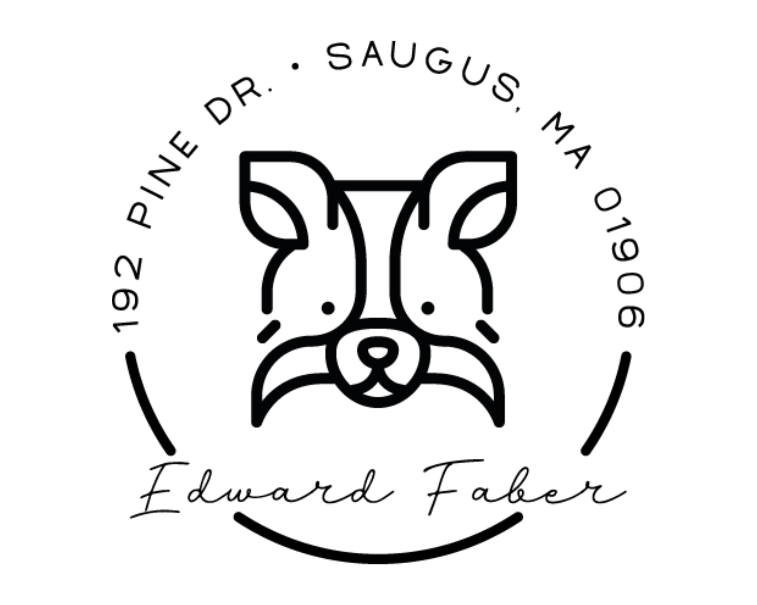 Dog Custom Name Book Stamp - DOGRND-Papillon