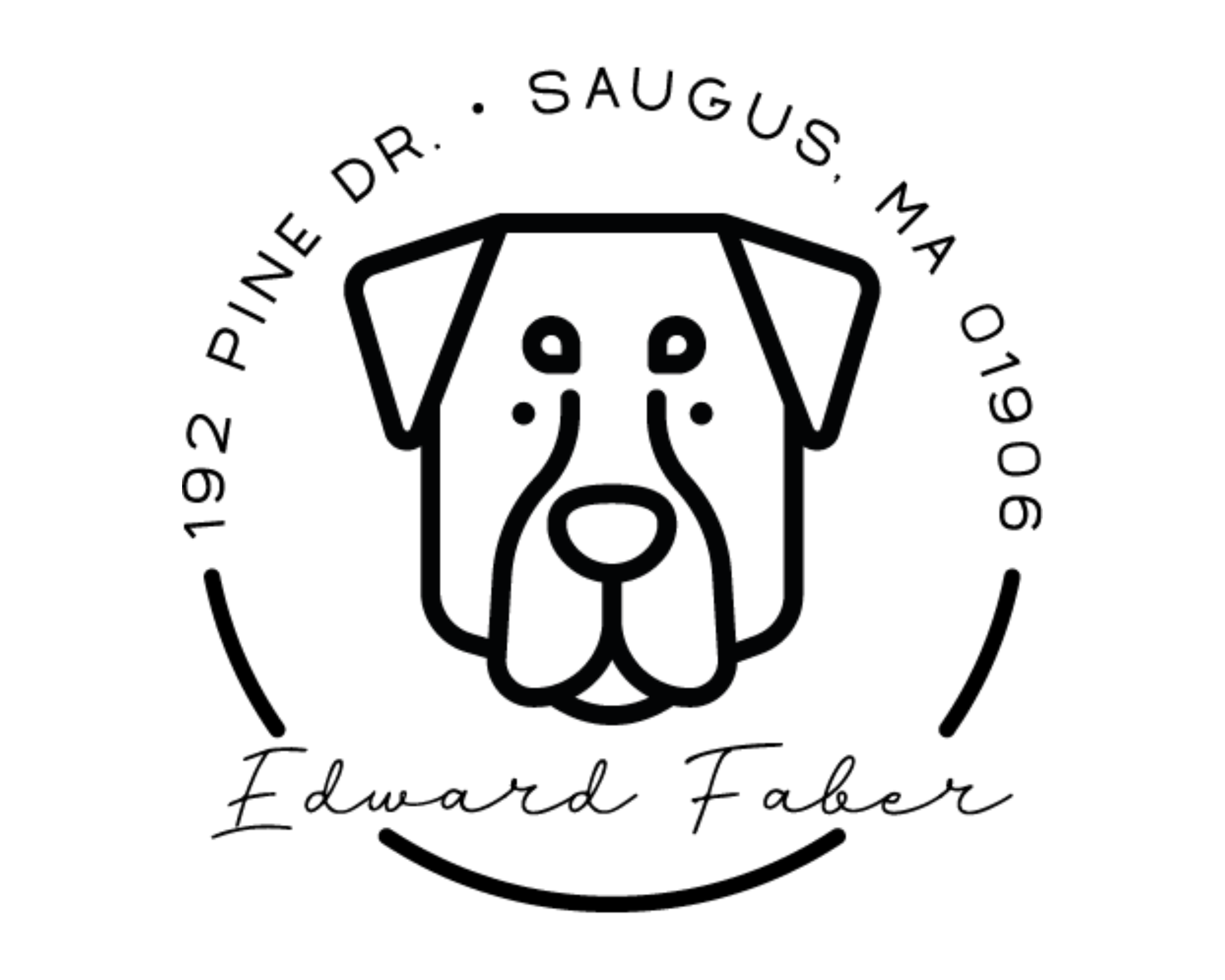 Dog Custom Name Book Stamp - DOGRND-Rottweiler