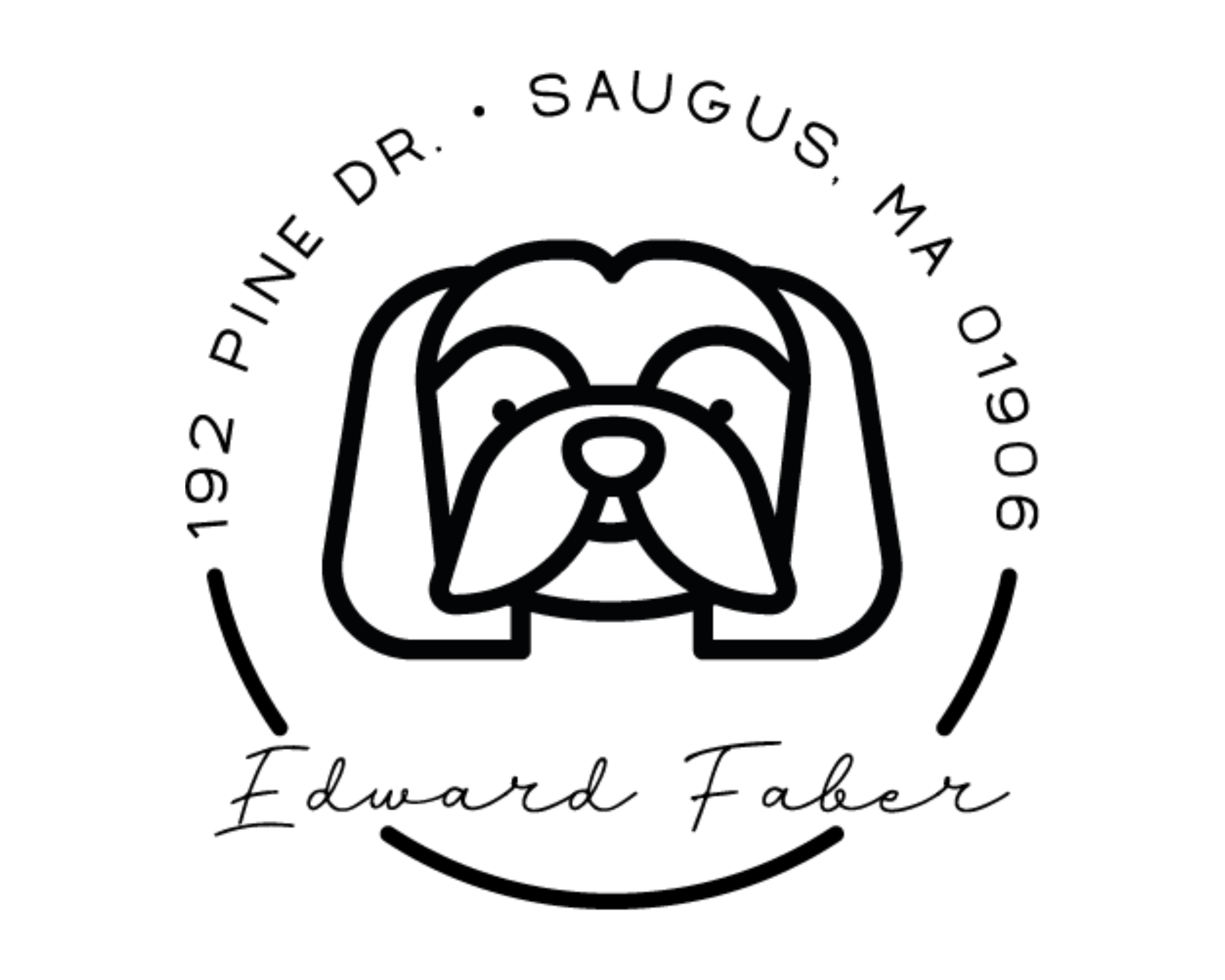 Dog Custom Name Book Stamp - DOGRND-Shih_tzu