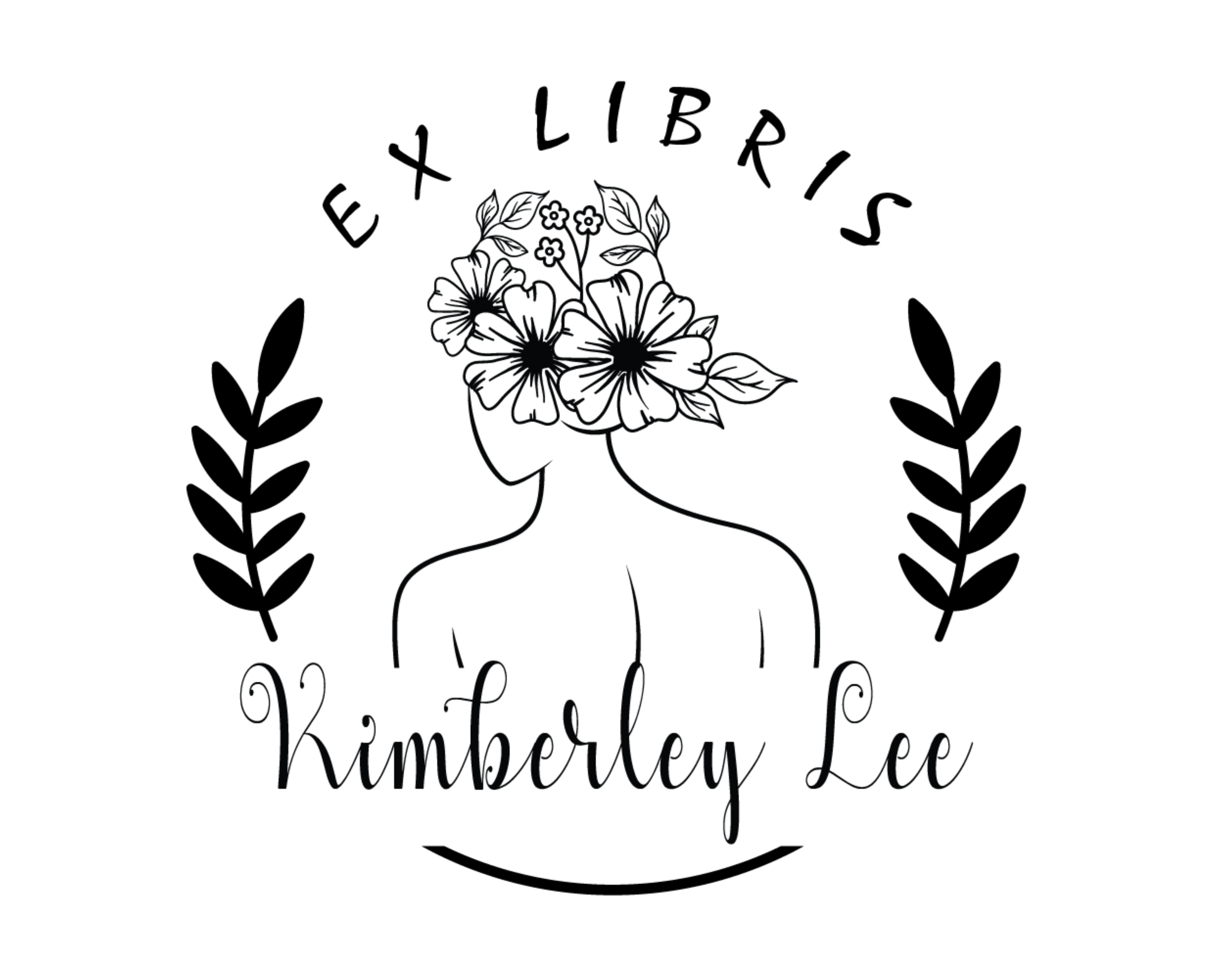 Girl Custom Name Book Stamp - EL26