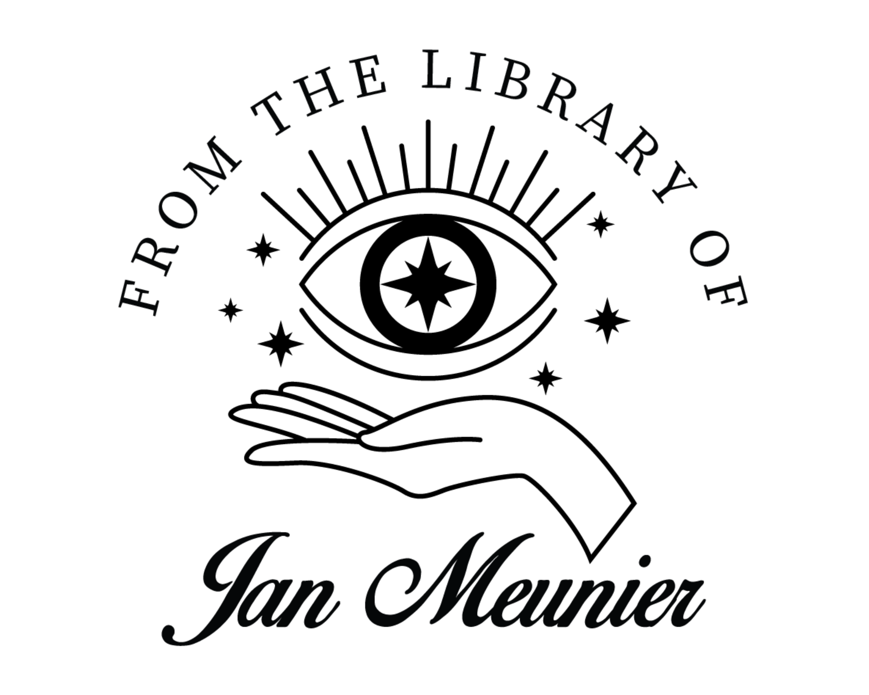 Celestial Custom Name Book Stamp - EL2