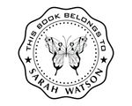 Load image into Gallery viewer, Butterfly Custom Name Book Stamp - EL60
