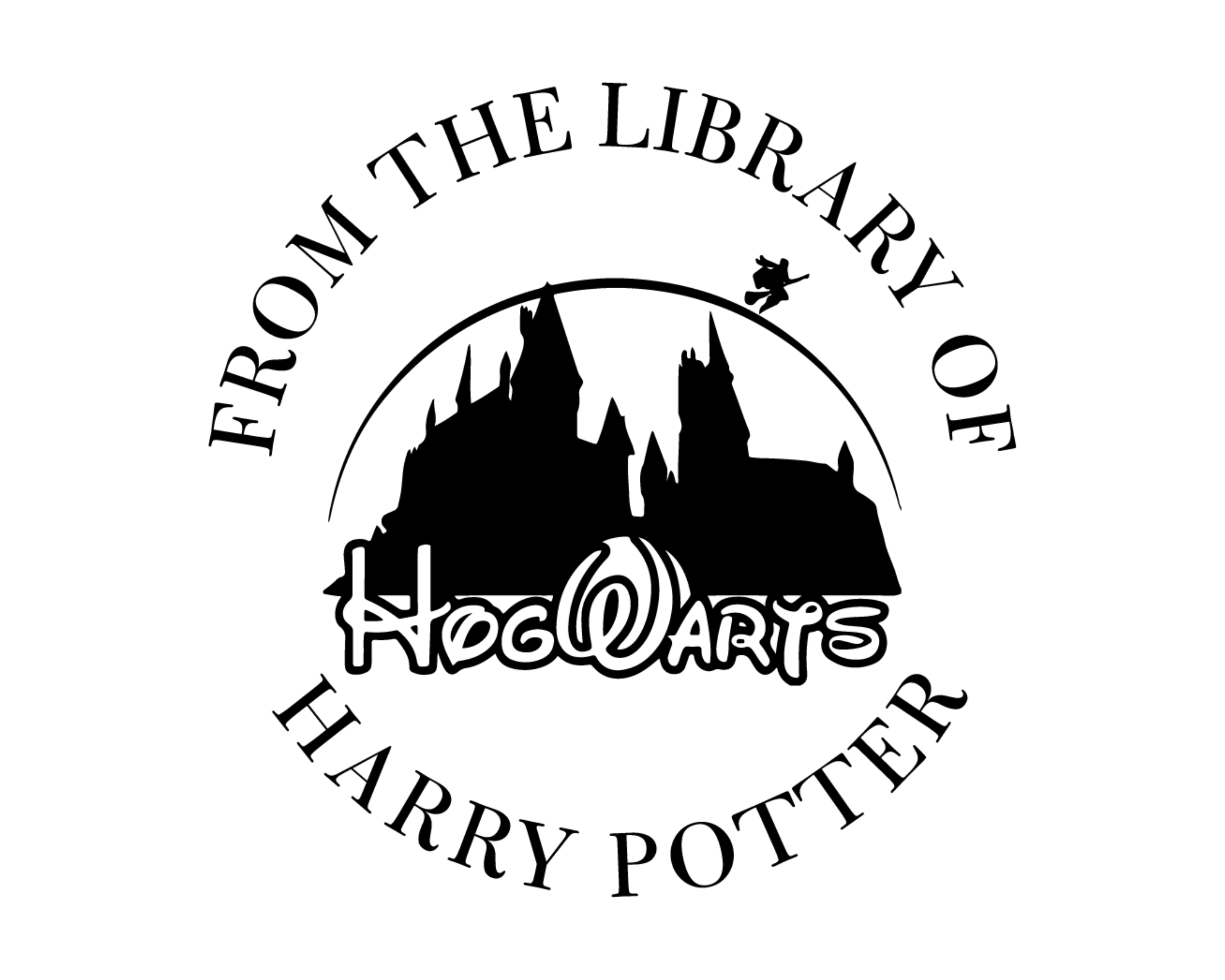 Halloween Custom Name Book Stamp - HP4