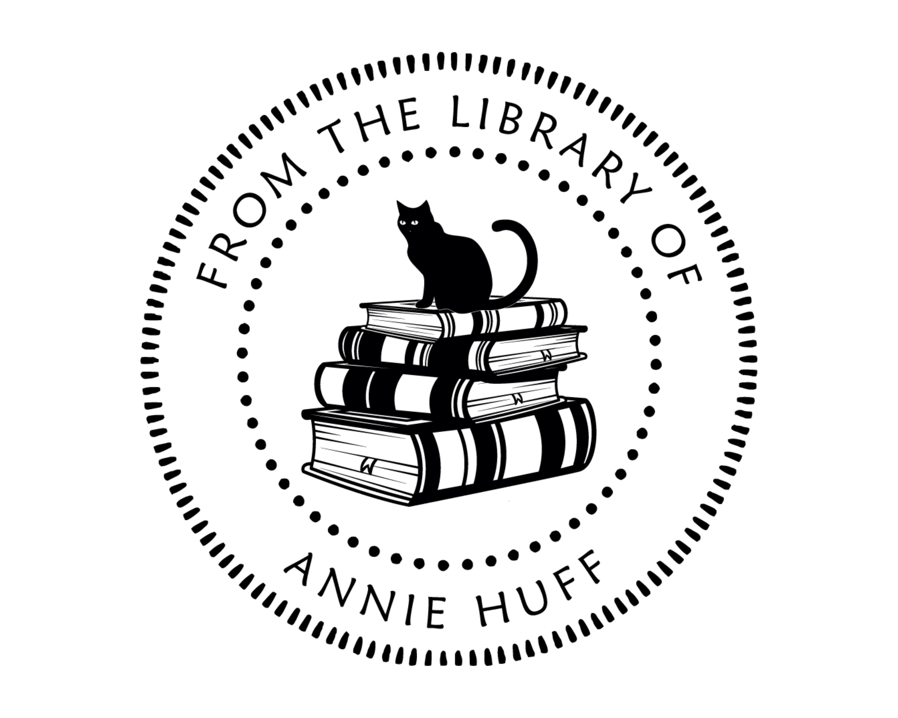 Cat Custom Name Book Stamp - JB-Cat5