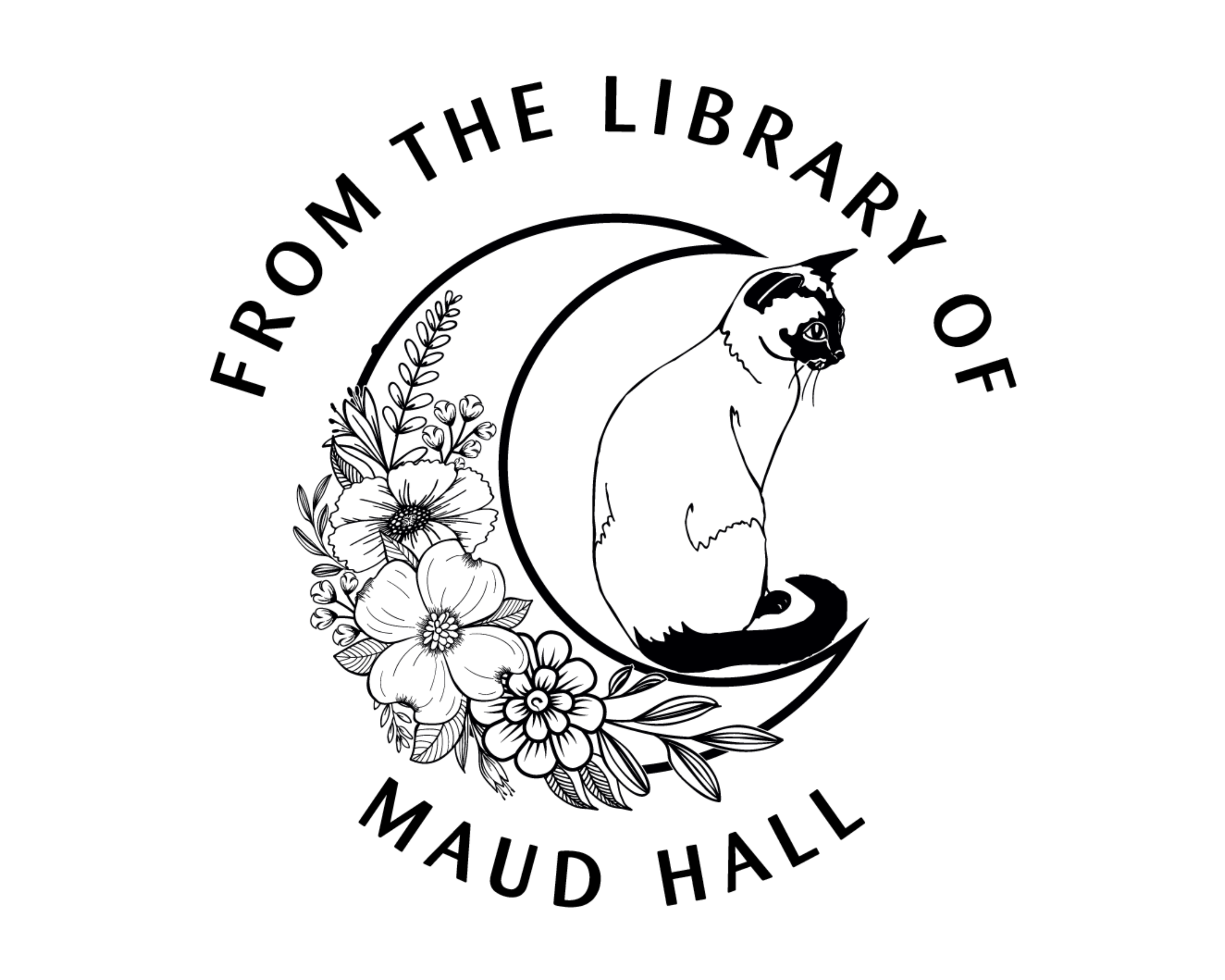 Cat Custom Name Book Stamp - JB-Moon21