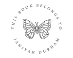 Load image into Gallery viewer, Butterfly Custom Name Book Stamp - JL-BF2
