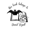 Load image into Gallery viewer, Halloween Custom Name Book Stamp - JL-Book14
