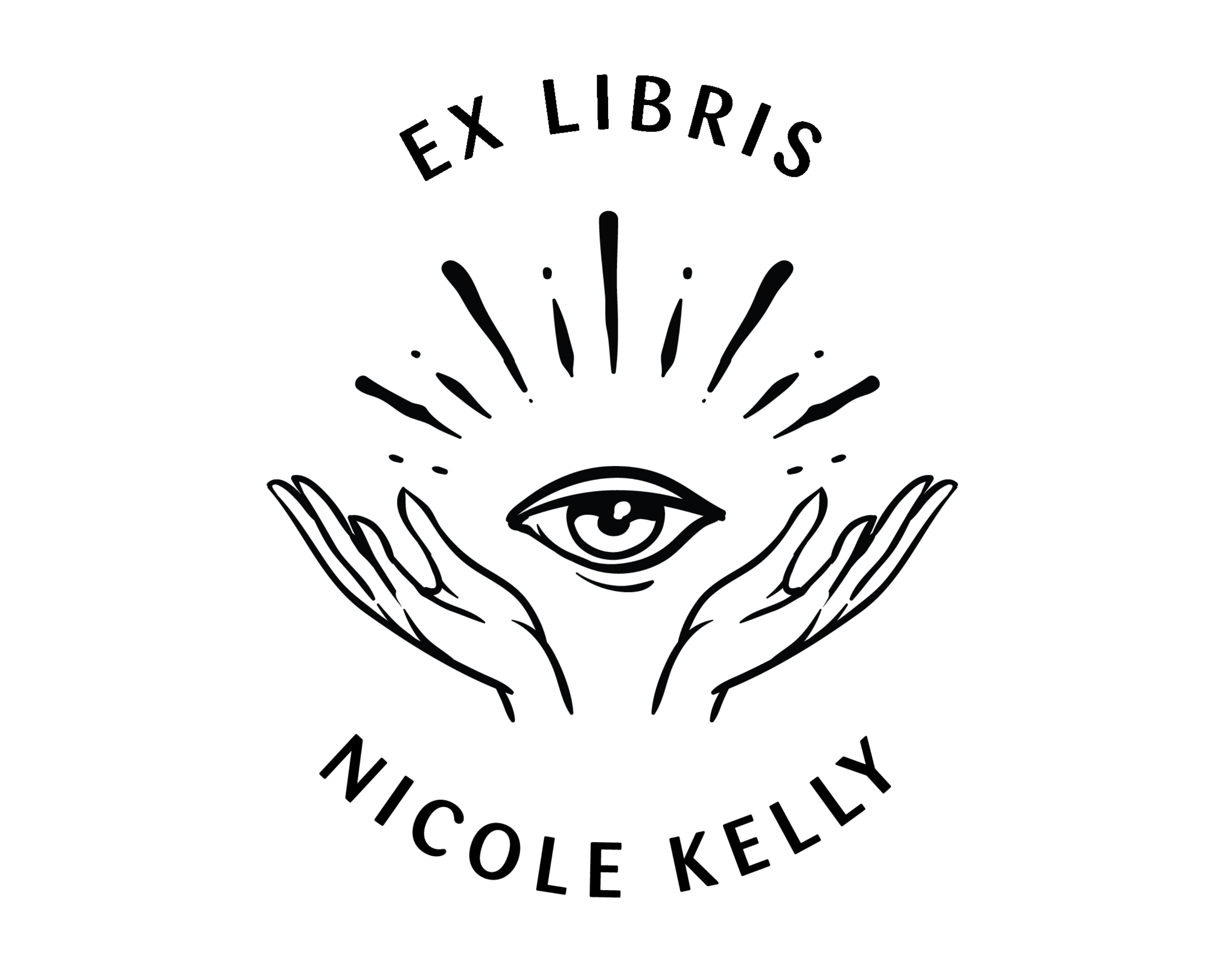 Celestial Custom Name Book Stamp - JL-Celestial15