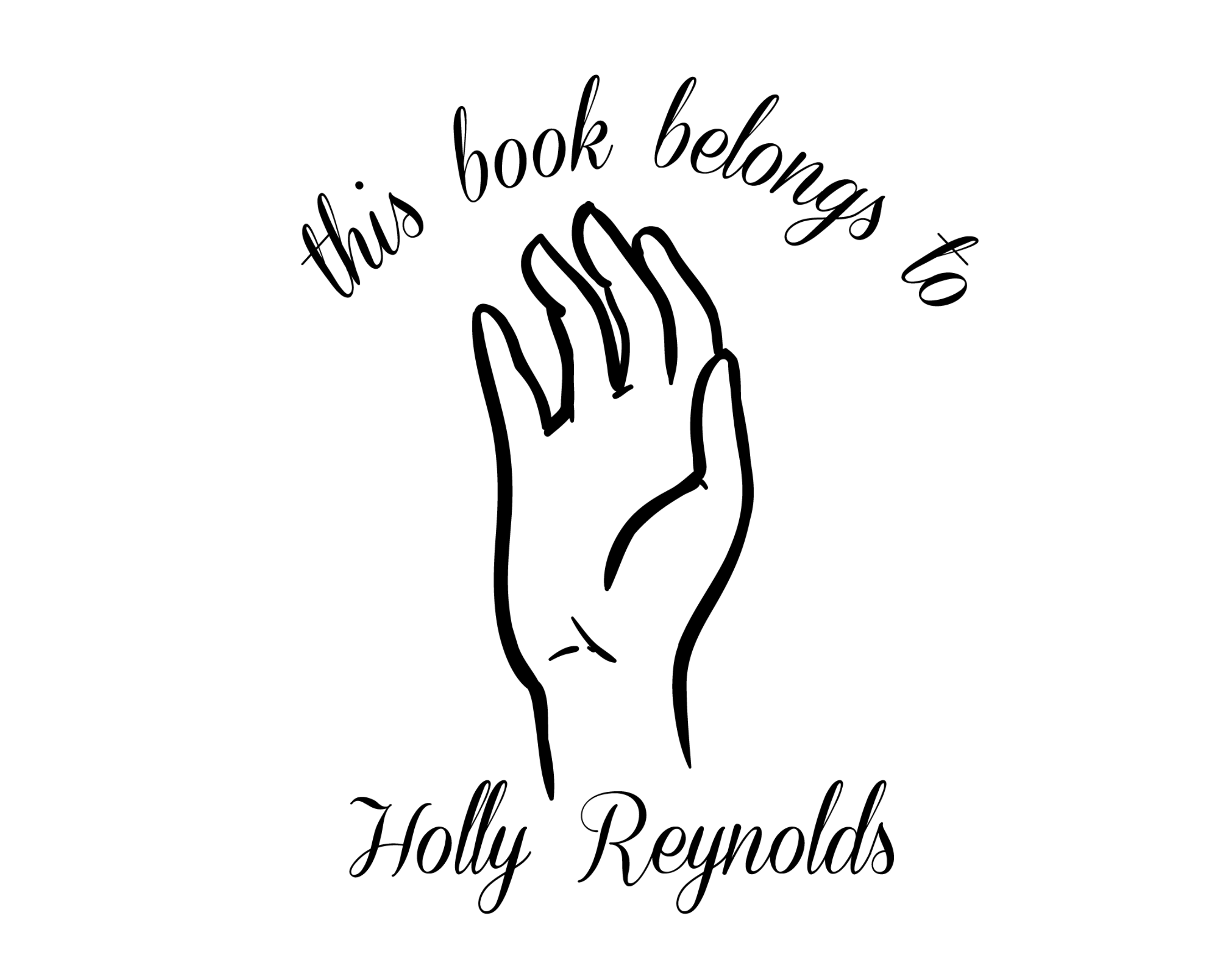 Celestial Custom Name Book Stamp - JL-Celestial26