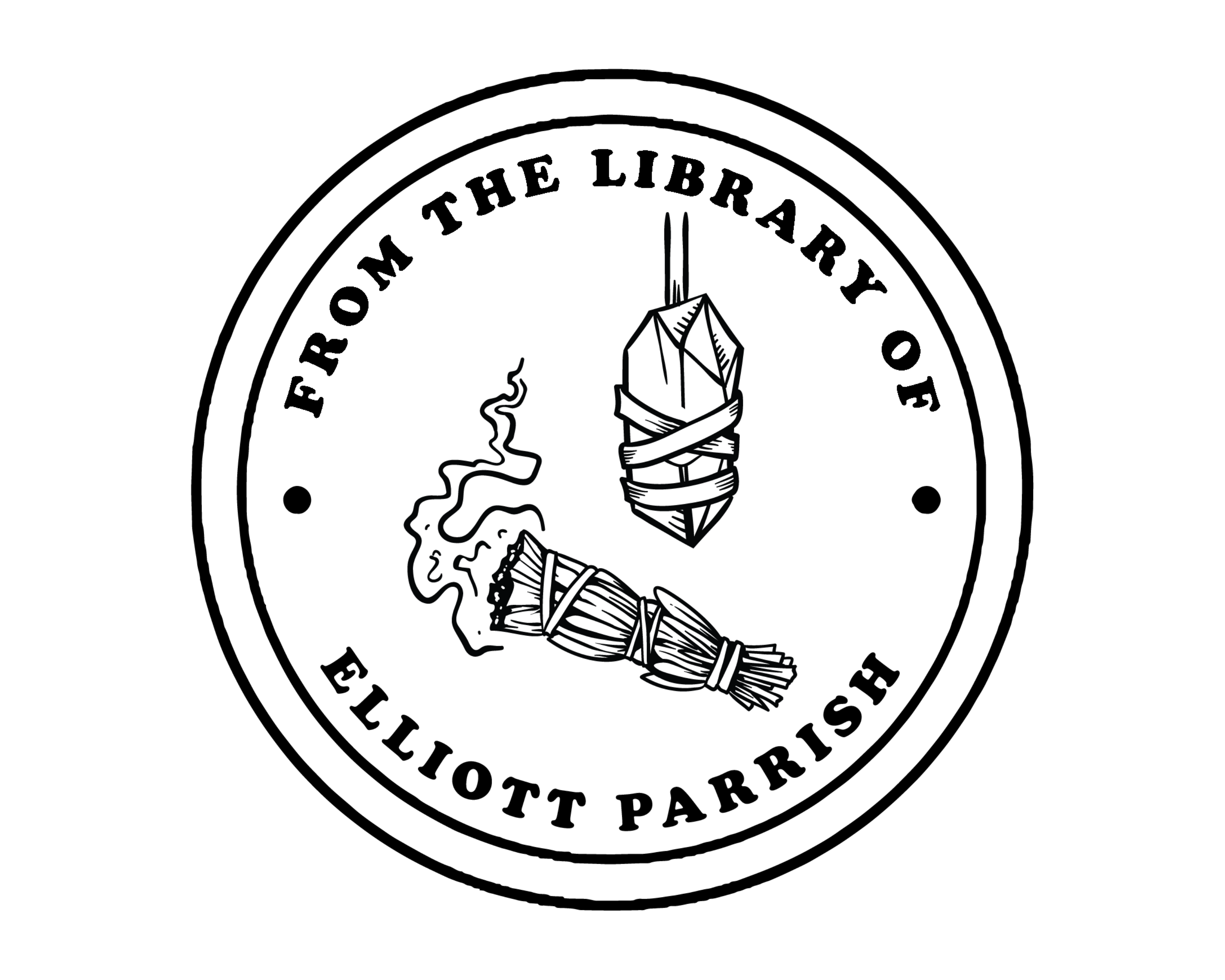 Celestial Custom Name Book Stamp - JL-Celestial32