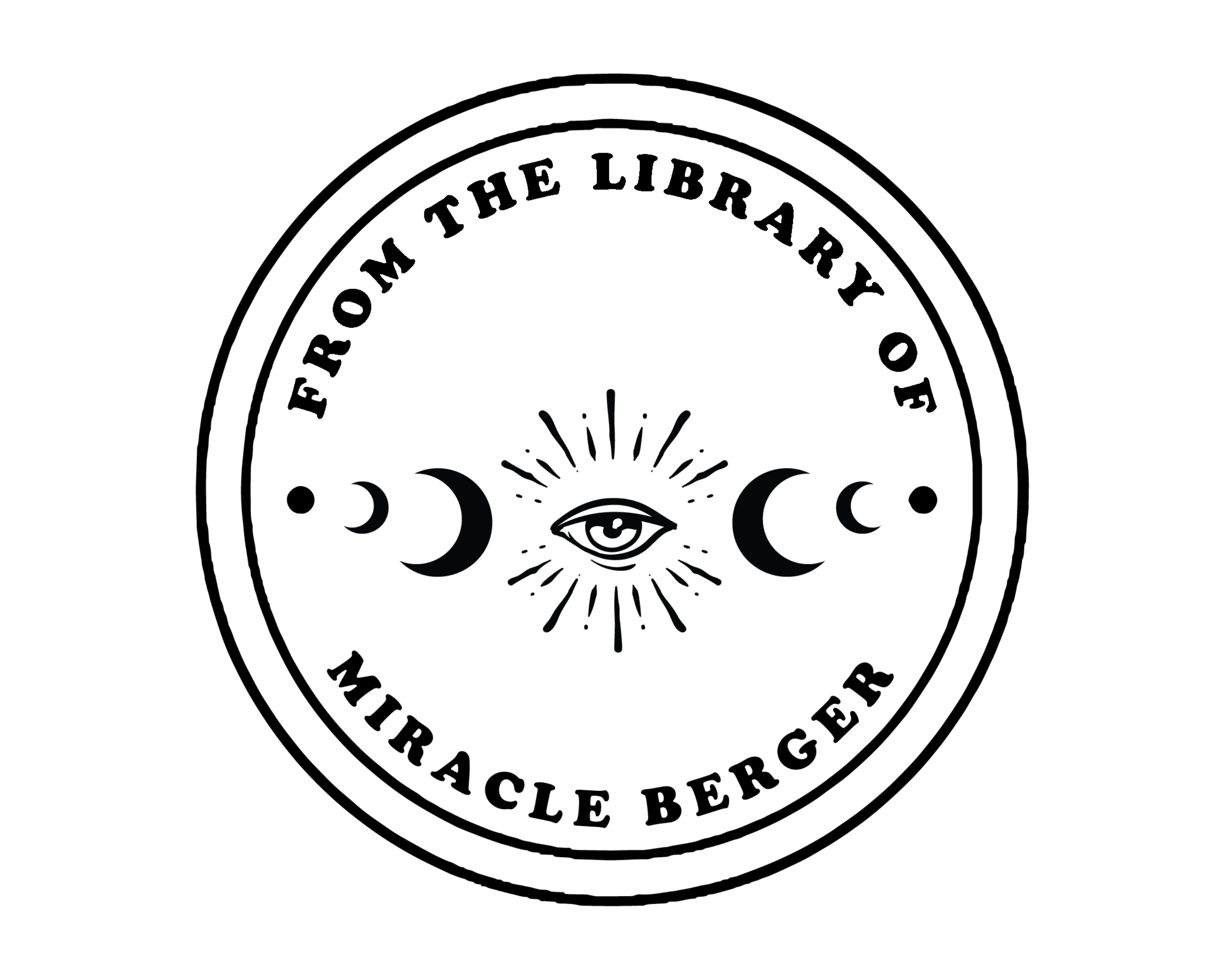 Celestial Custom Name Book Stamp - JL-Celestial48