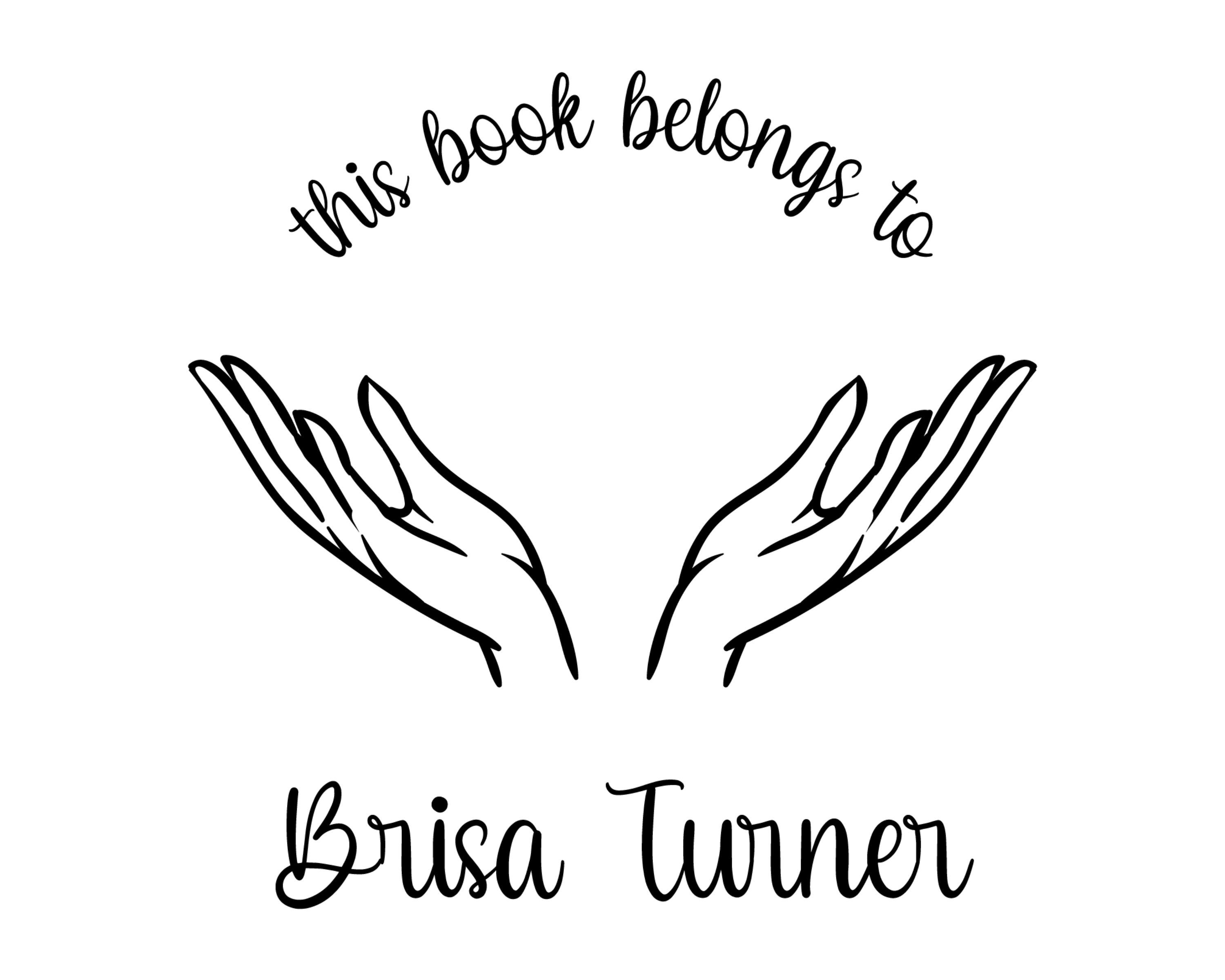 Celestial Custom Name Book Stamp - JL-Celestial50