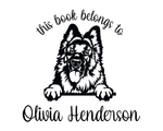 Load image into Gallery viewer, Dog Custom Name Book Stamp - JL-DOG13-GermanShepherd
