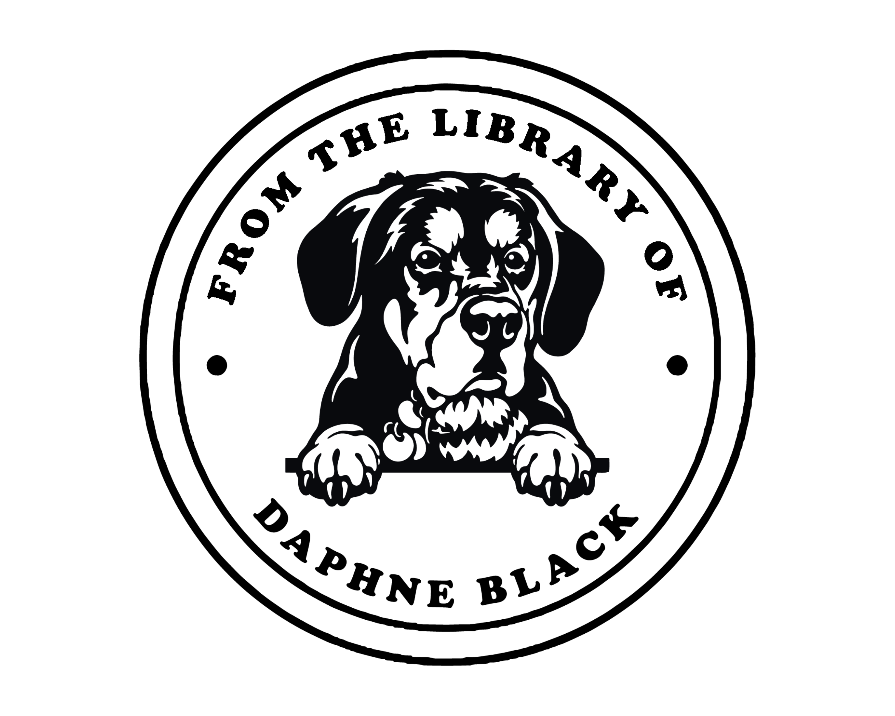 Dog Custom Name Book Stamp - JL-DOG18-GreatSwissMouintainDog