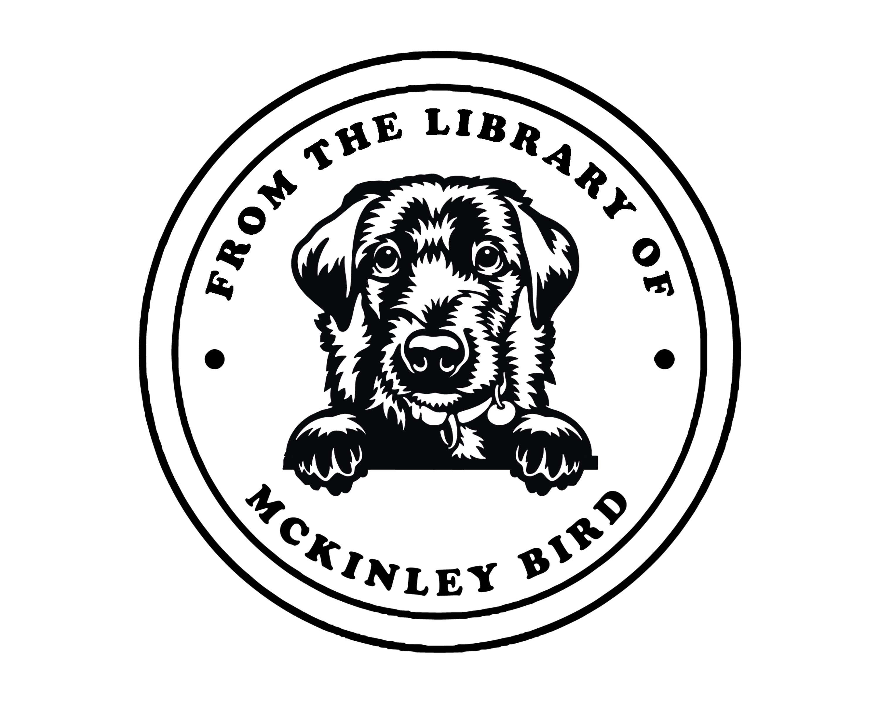 Dog Custom Name Book Stamp - JL-DOG32-GermanJagdterrier