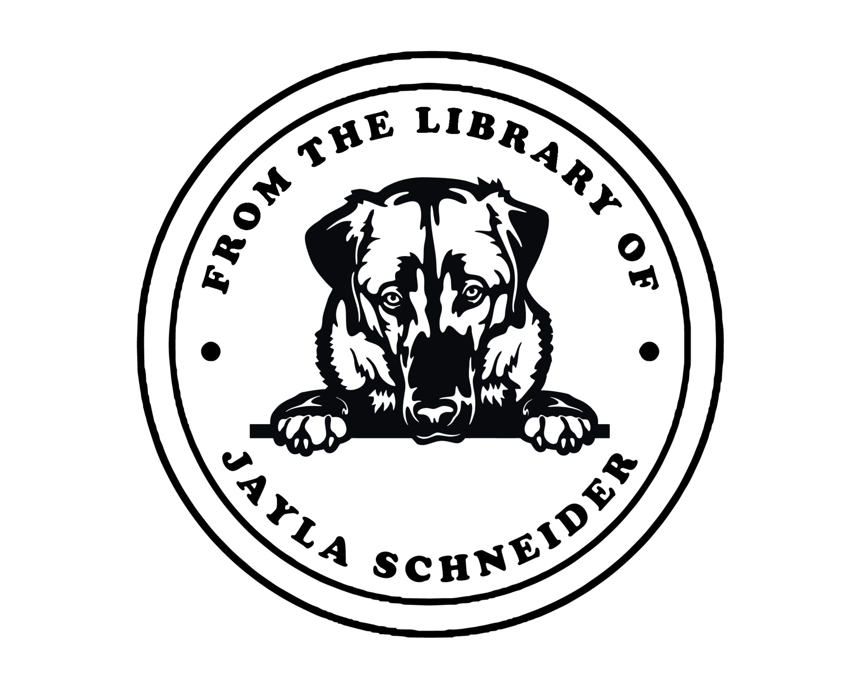 Dog Custom Name Book Stamp - JL-DOG39-AnatolianShepherdDog