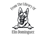 Load image into Gallery viewer, Dog Custom Name Book Stamp - JL-DOG40-GermanShepherd
