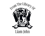 Load image into Gallery viewer, Dog Custom Name Book Stamp - JL-DOG5-Dachshund
