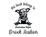 Load image into Gallery viewer, Dog Custom Name Book Stamp - JL-DOG6-AustralianKelpie
