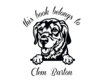 Load image into Gallery viewer, Dog Custom Name Book Stamp - JL-DOG7-LabradorRetriever
