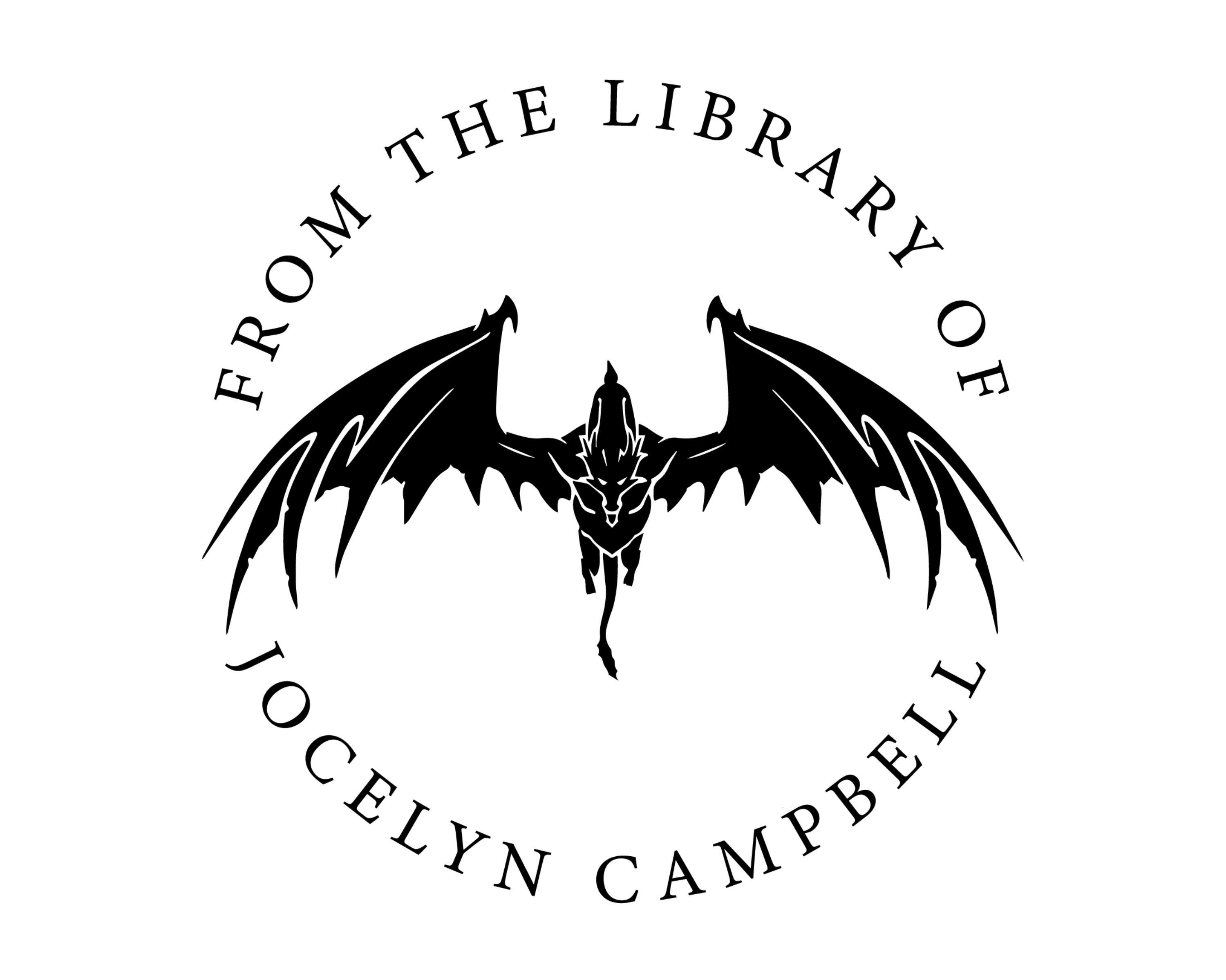 Dragon Custom Name Book Stamp - JL-DRAGON11