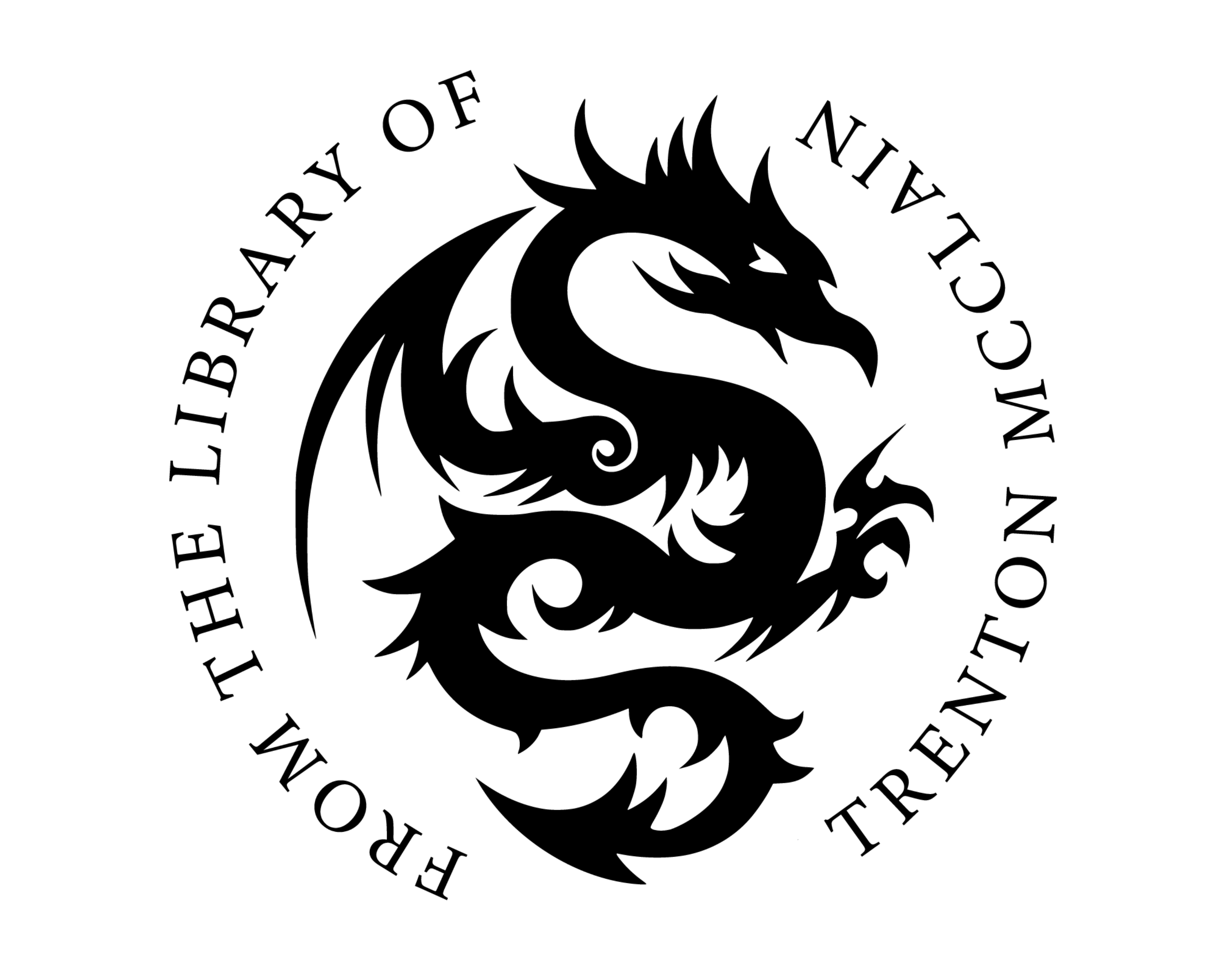 Dragon Custom Name Book Stamp - JL-DRAGON2