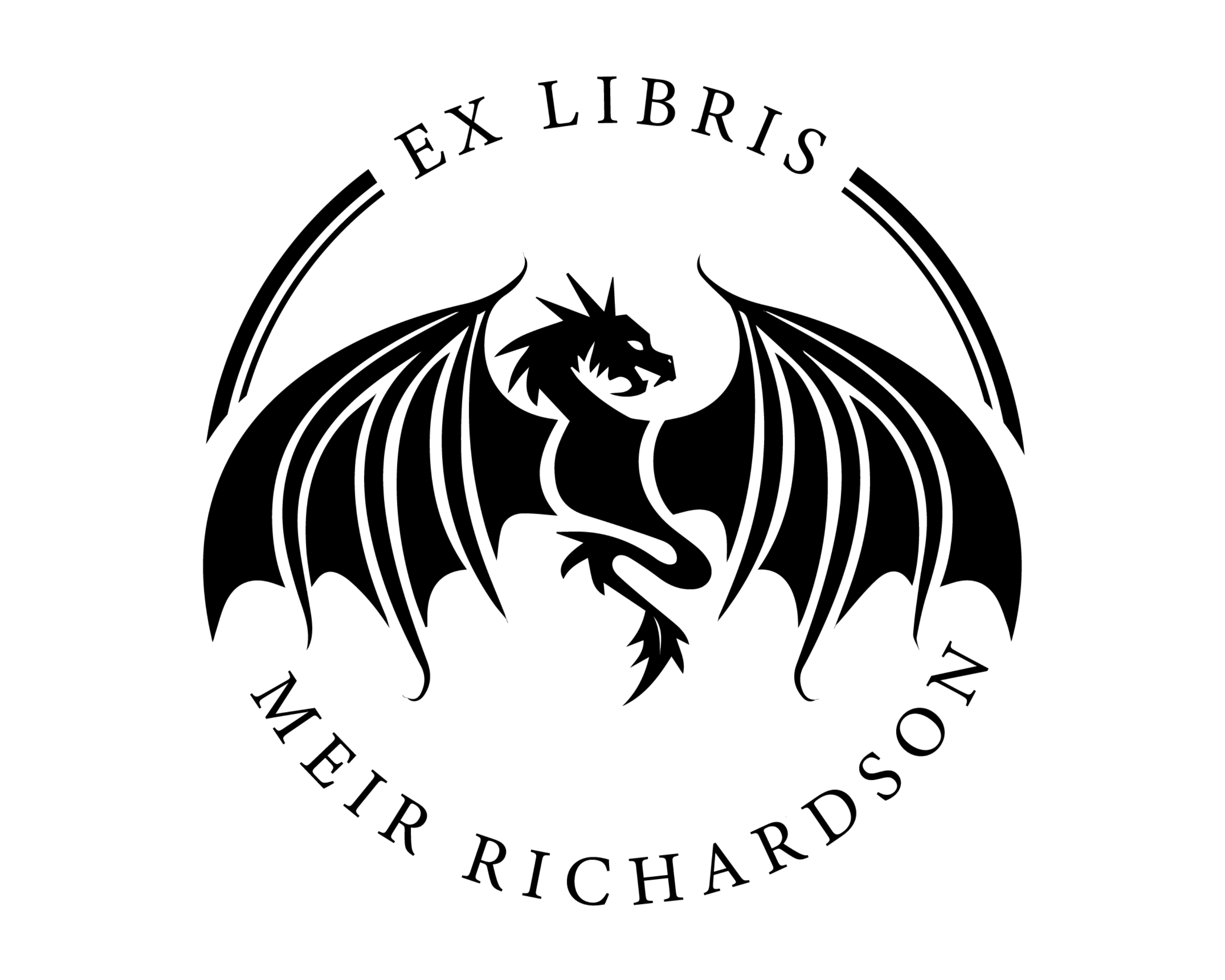 Dragon Custom Name Book Stamp - JL-DRAGON5