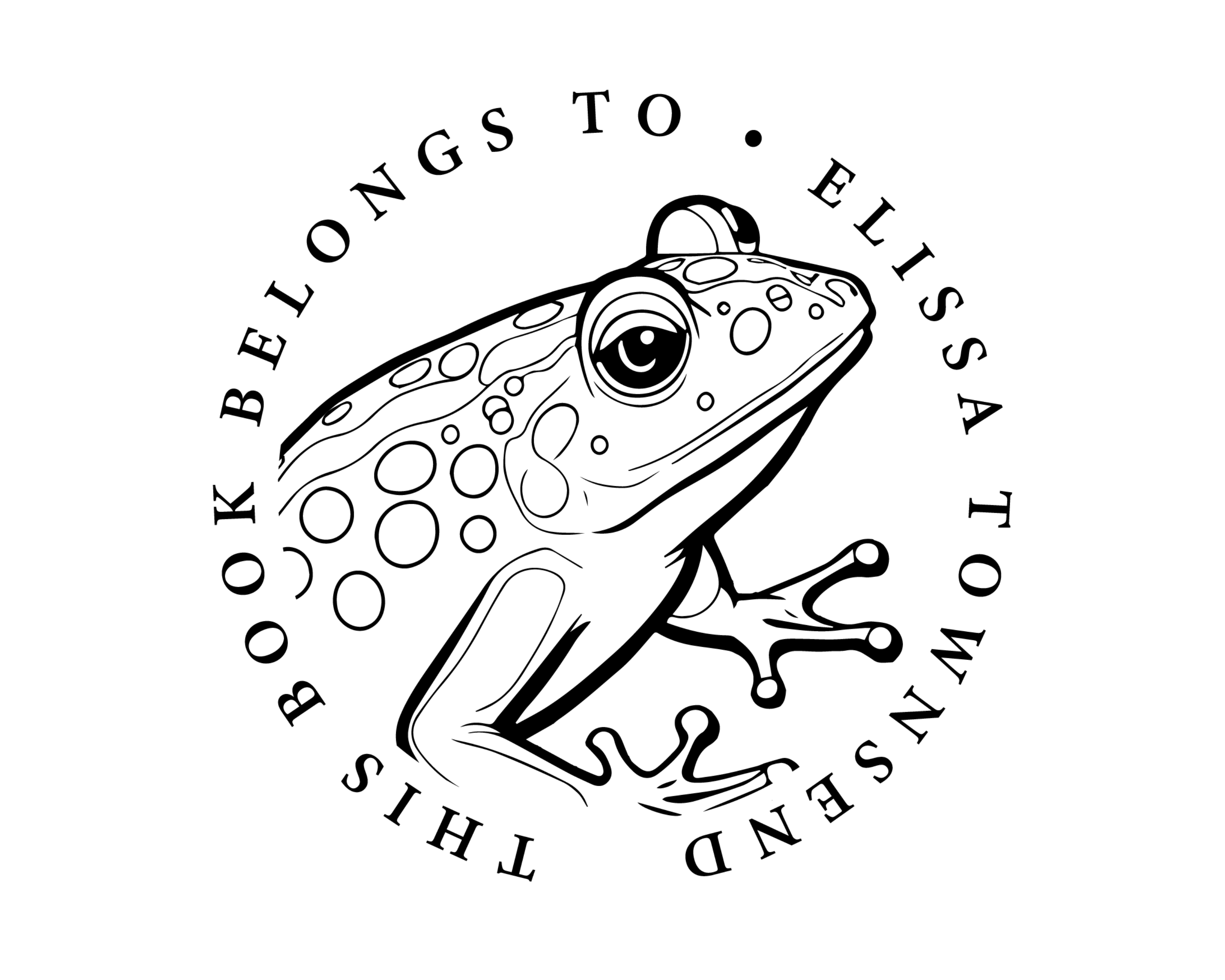 Animals Custom Name Book Stamp - JL-JUNGLE18